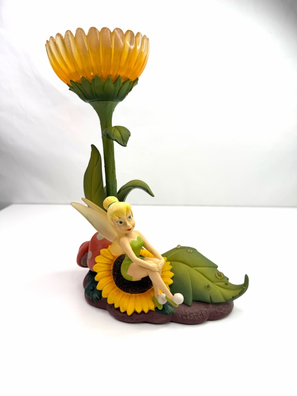 Disney Fairies Tinkerbell Sunflower Fairy Lamp Figurine
